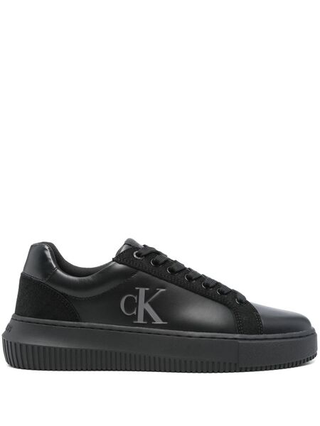  Calvin Klein Jeans Debossed-logo Sneakers - Black 