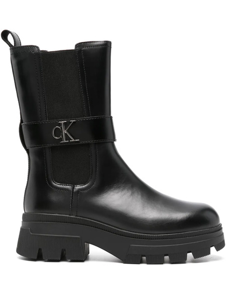  Calvin Klein Jeans Leather Chelsea Boots - Black 