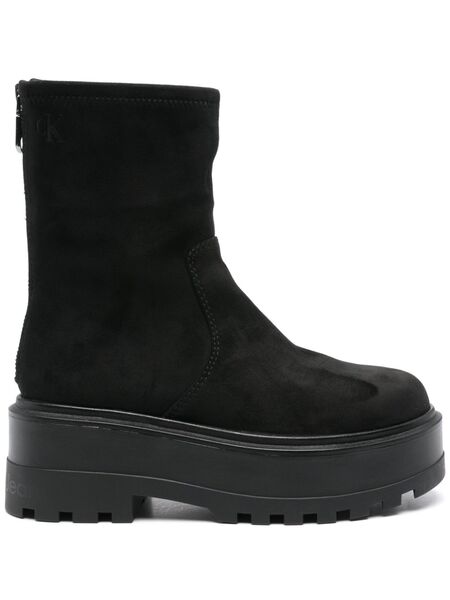  Calvin Klein Jeans 60mm Faux-suede Boots - Black 
