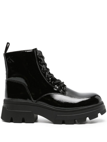  Calvin Klein Jeans 60mm Glossy Ankle Boots - Black 