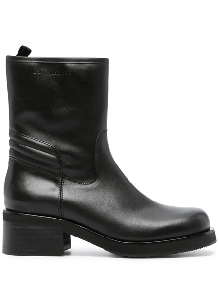  Calvin Klein Jeans 55mm Leather Biker Boots - Black 