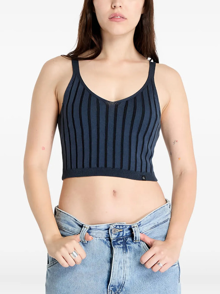  Calvin Klein Jeans Striped V-neck Tank Top - Blue 