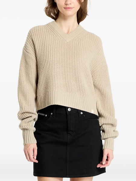  Calvin Klein Jeans V-neck Knitwear - Neutrals 