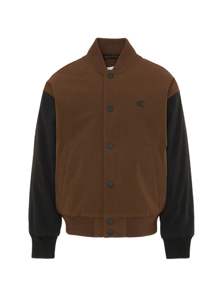  Calvin Klein Kids Appliqué Bomber - Brown 