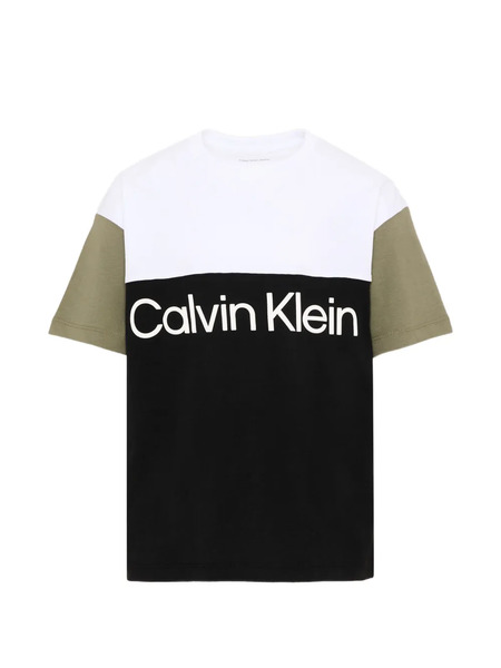  Calvin Klein Kids Colourblock T-shirt - Black 