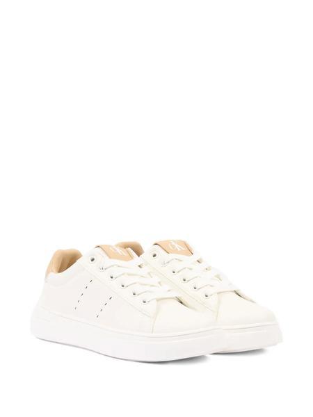  Calvin Klein Kids Contrast-heel Sneakers - Neutrals 