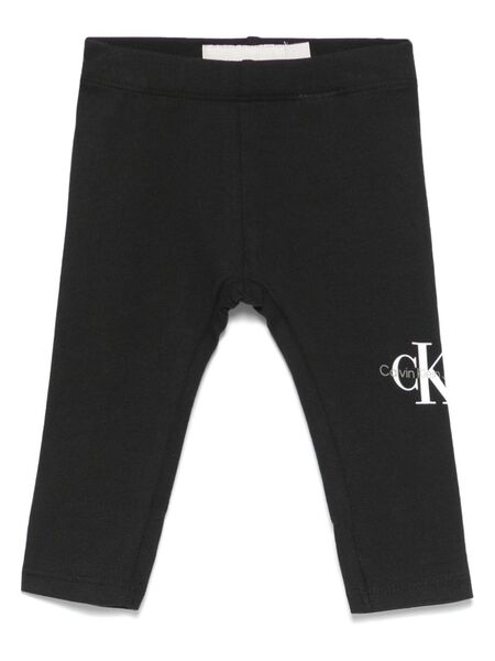  Calvin Klein Kids Monogram Leggings - Black 