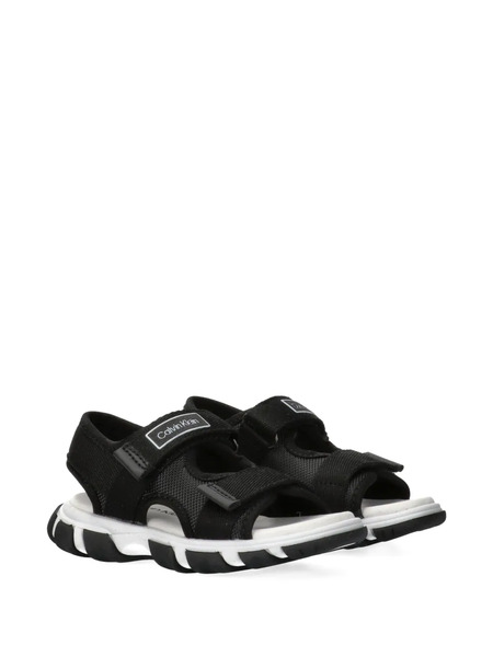  Calvin Klein Kids Touch-strap Sandals - Black 
