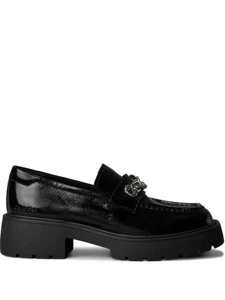  Calvin Klein Leather Loafers - Black 