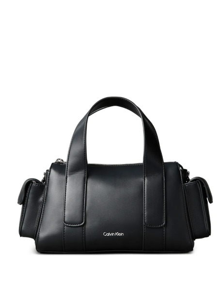  Calvin Klein Leather Tote Bag - Black 