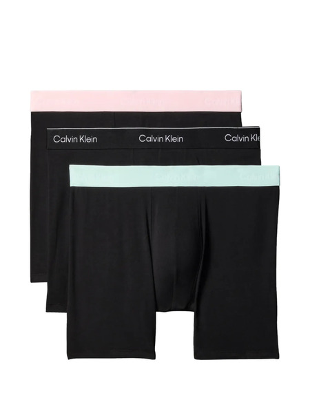  Calvin Klein Logo Briefs (set Of Three) - Brown 