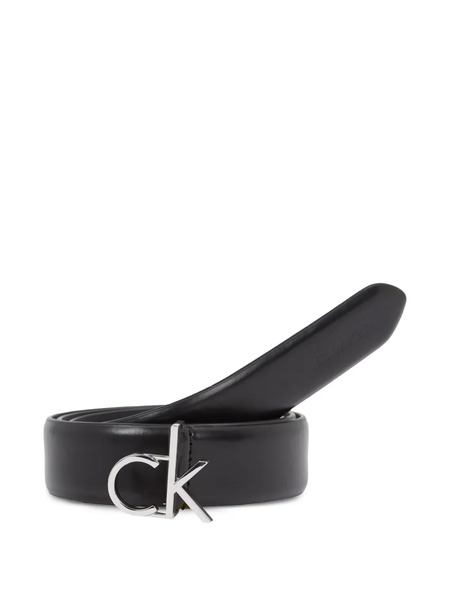  Calvin Klein Logo-buckle Leather Belt - Black 