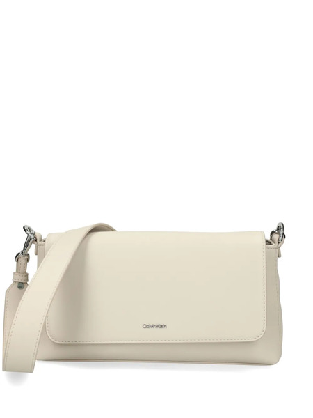  Calvin Klein Logo Convertible Cross Body Bag - Peg Sand Pebble 