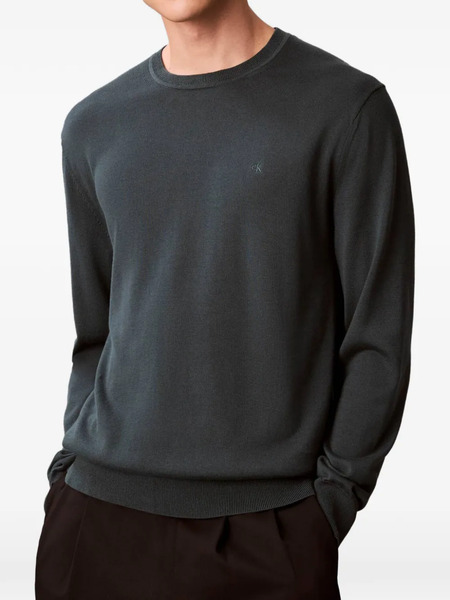  Calvin Klein Logo-detail Sweatshirt - Green 