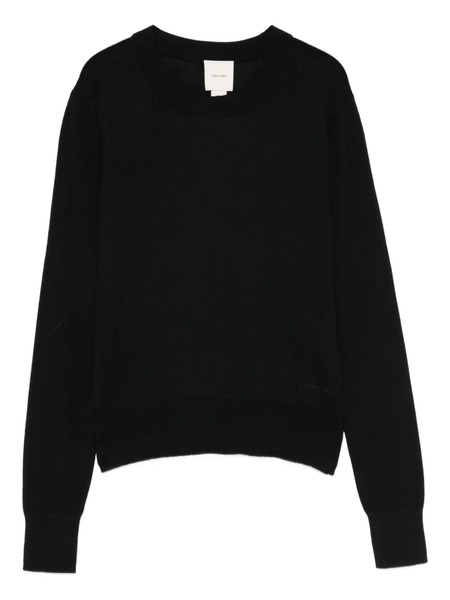  Calvin Klein Logo-embroidered Sweater - Black 