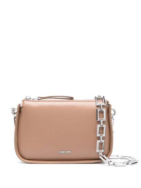  Calvin Klein Logo-lettering Cross Body Bag - Neutrals 