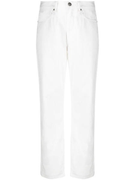  Calvin Klein Logo-patch Boyfriend Jeans - White 