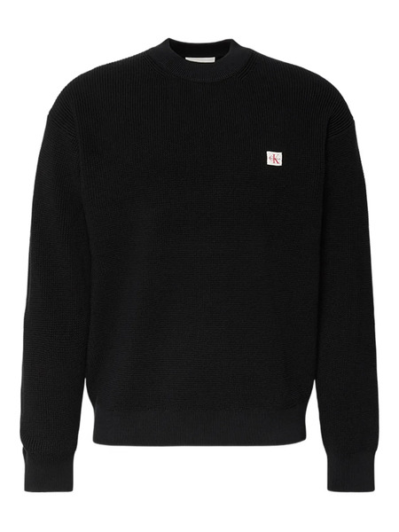  Calvin Klein Logo-patch Sweater - Black 
