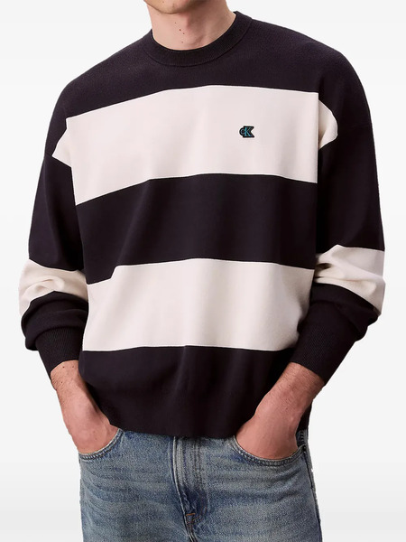  Calvin Klein Logo-patch Sweater - Black 