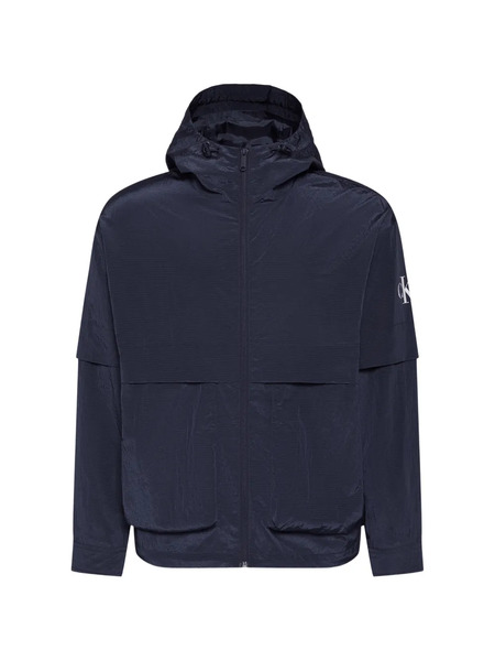 Calvin Klein Logo-print Hooded Jacket - Blue 