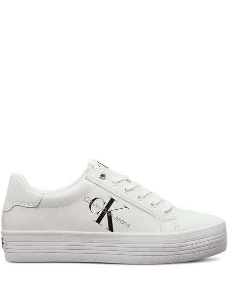  Calvin Klein Logo-print Sneakers - White 