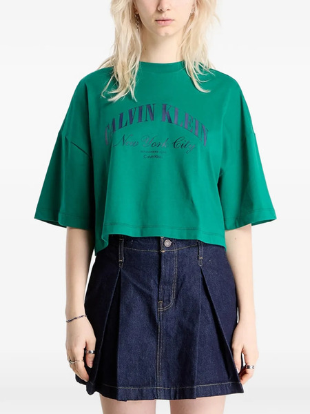  Calvin Klein Logo-print T-shirt - Green 
