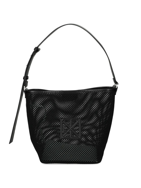  Calvin Klein Logo Shoulder Bag - Black 