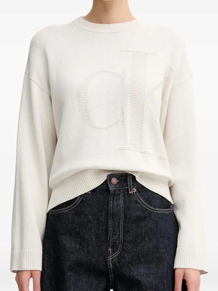  Calvin Klein Logo Sweater - Neutrals 