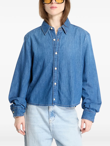  Calvin Klein Long-sleeve Denim Shirt - Blue 