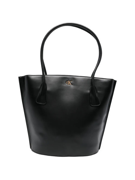  Calvin Klein Medium Logo-detail Tote Bag - Black 