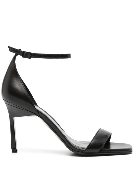  Calvin Klein 90mm Leather Sandals - Black 