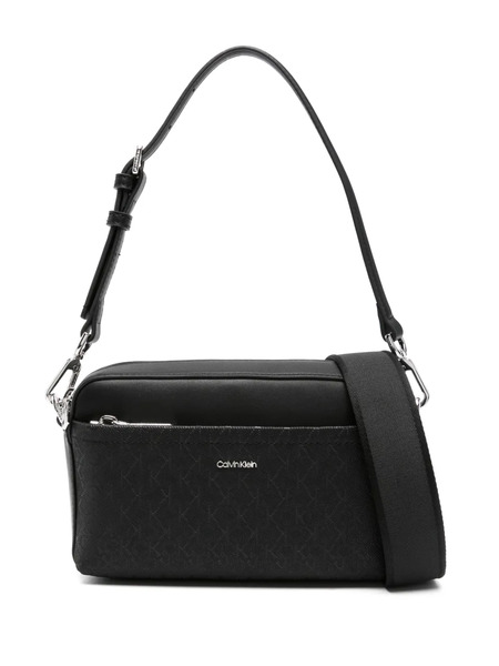  Calvin Klein Monogram Crossbody Bag - Black 