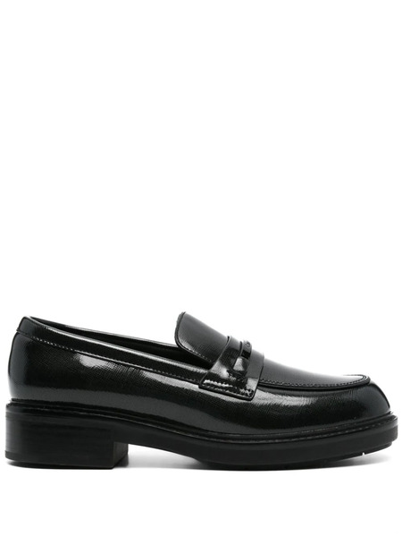  Calvin Klein Patent-finish Loafers - Black 