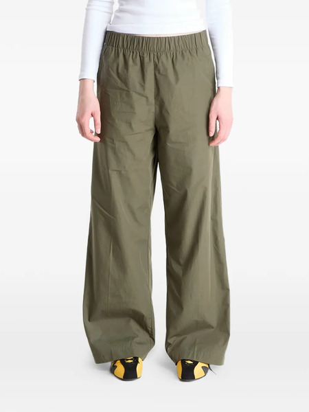  Calvin Klein Poplin Ewaist Pull O Elasticated Trousers - Green 
