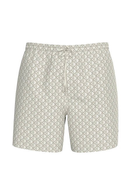  Calvin Klein Printed Drawstring Swim Shorts - Neutrals 