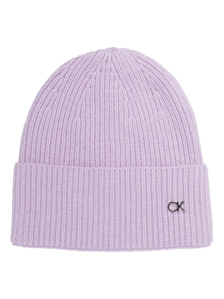  Calvin Klein Re-lo Ribbed-knit Beanie - Purple 