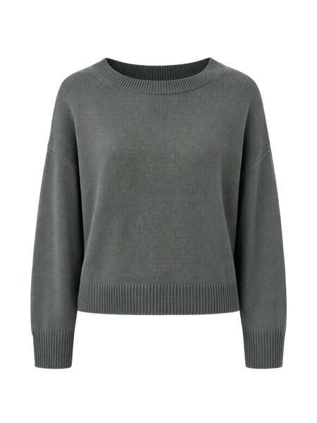 Calvin Klein Ribbed Crew-neck Sweater - Green 