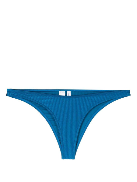  Calvin Klein Ribbed-detail Bikini Bottoms - Blue 