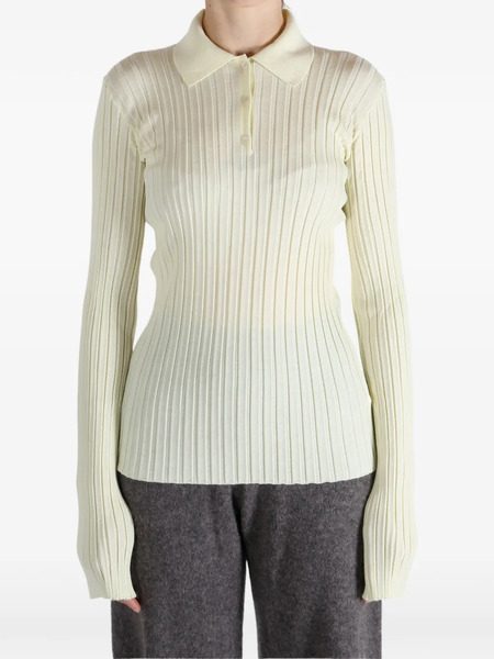  Calvin Klein Ribbed Polo Shirt - Neutrals 