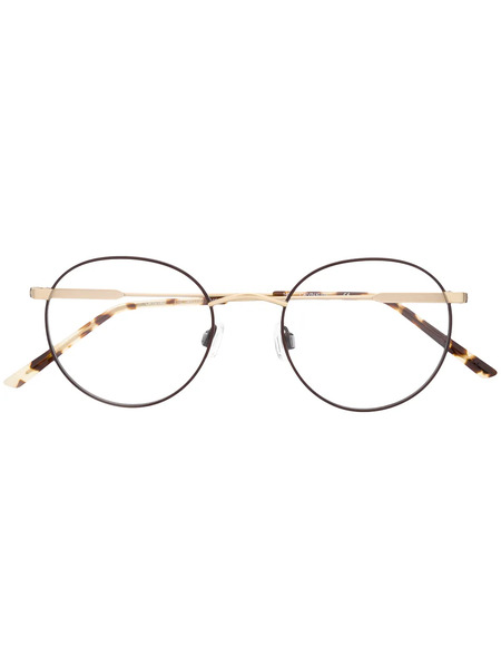  Calvin Klein Round Frame Glasses - Black 