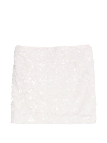  Calvin Klein Sequin-embellished Mini Skirt - White 