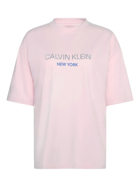  Calvin Klein Sequin-embellishment T-shirt - Pink 