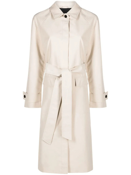  Calvin Klein Single-breasted Belted-waist Coat - Neutrals 