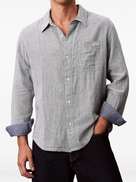  Calvin Klein Striped Shirt - Blue 