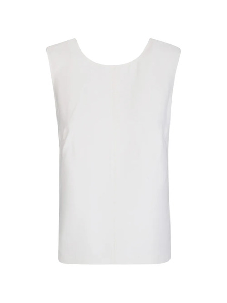  Calvin Klein Textured Sleeveless Top - White 
