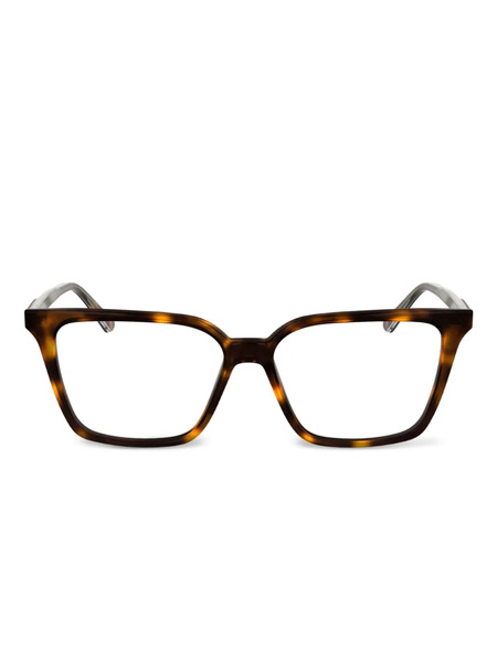  Calvin Klein Tortoiseshell Squared Glasses - Brown 