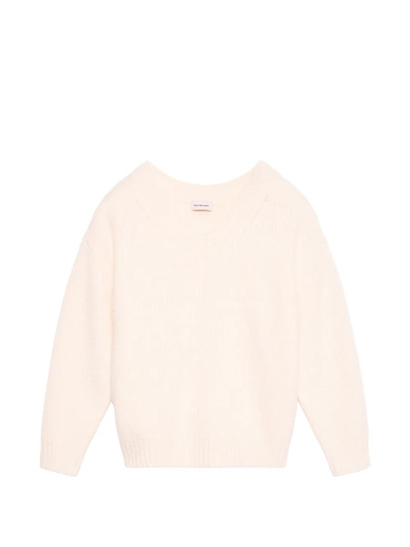  Calvin Klein V-neck Long-sleeve Jumper - Neutrals 