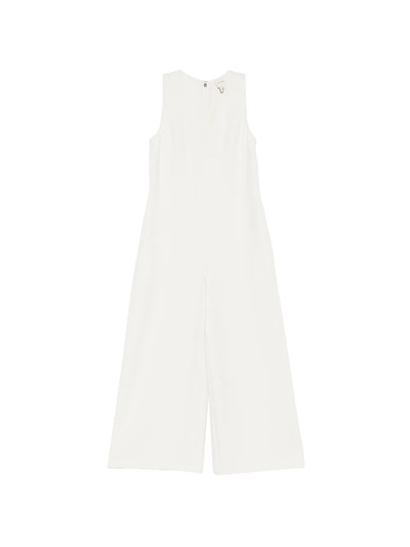  Calvin Klein V-neck Sleeveless Jumpsuit - Neutrals 