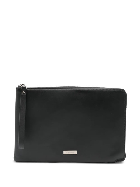  Calvin Klein Zip Shoulder Bag - Black 