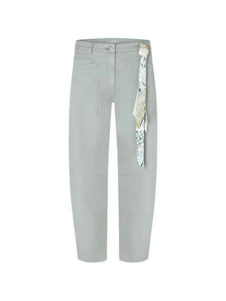  Cambio Scarf-detail Trousers - Green 